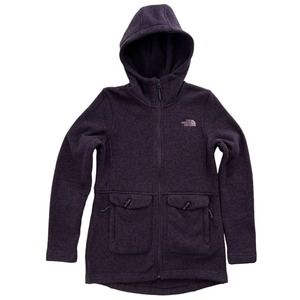 The North Face Jacket Women Size Small‎ Crescent Pullover Top Fleece Zip Hoodie